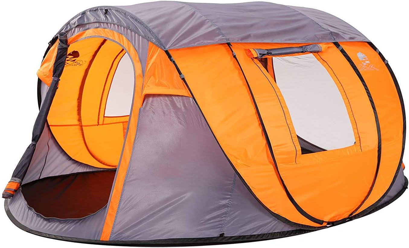 Bravindew Waterproof Tent XLarge Instant 56 Person Pop Up Dome Tent