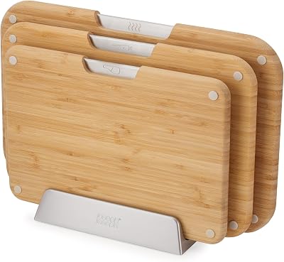 Joseph Joseph Nest Boards 3-Piece Bamboo Chopping Board Set Double-Sided