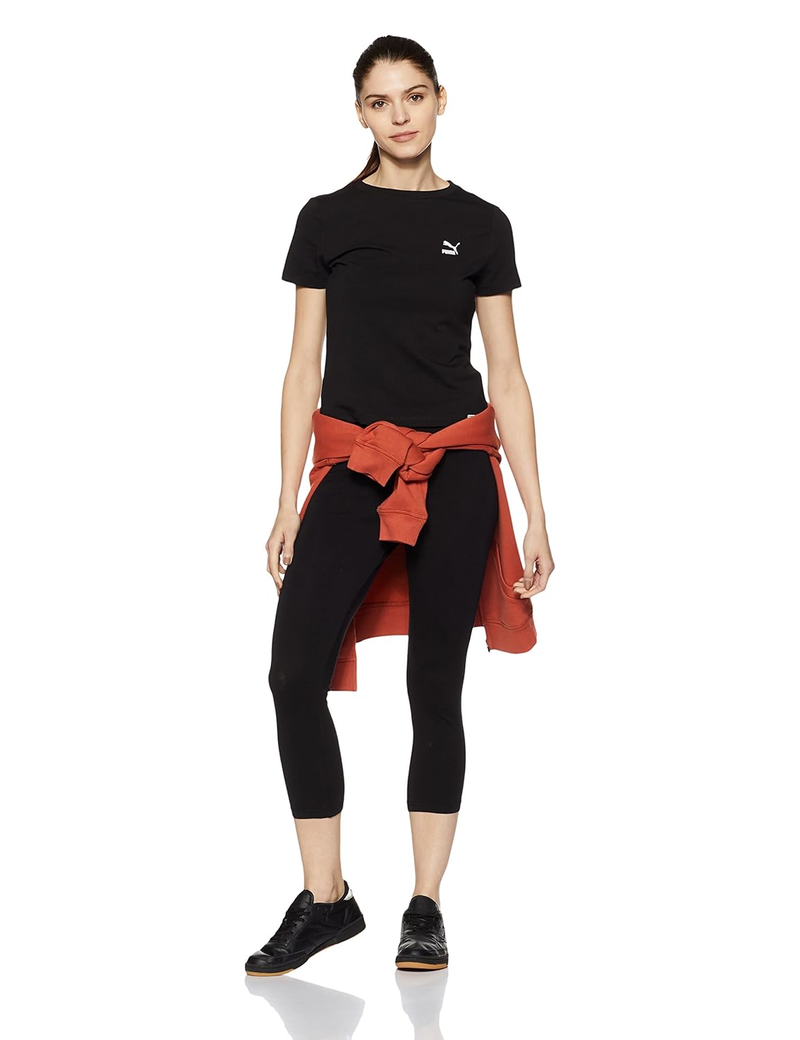 puma women's plain slim fit t-shirt