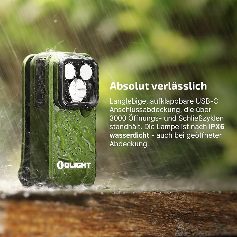 Oclip Pro Mini clip EDC-Taschenlampe mit Wiederaufladbare 500LM 120M