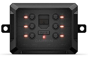 Garmin PowerSwitch, 6 Gang Compact Digital Switch Box, Requires Compatible Garmin Navigator or Smartphone, Switch Panel for Car SUV UTV ATV Caravan Boat Marine