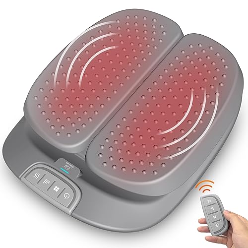 Snailax Vibration Foot Massager with Heat,Remote Control,Adjustable  Vibration Speed Electric Massager Machine for Circulation,Plantar  Fasciitis, Pain Global Recycled Standard in Dubai - UAE