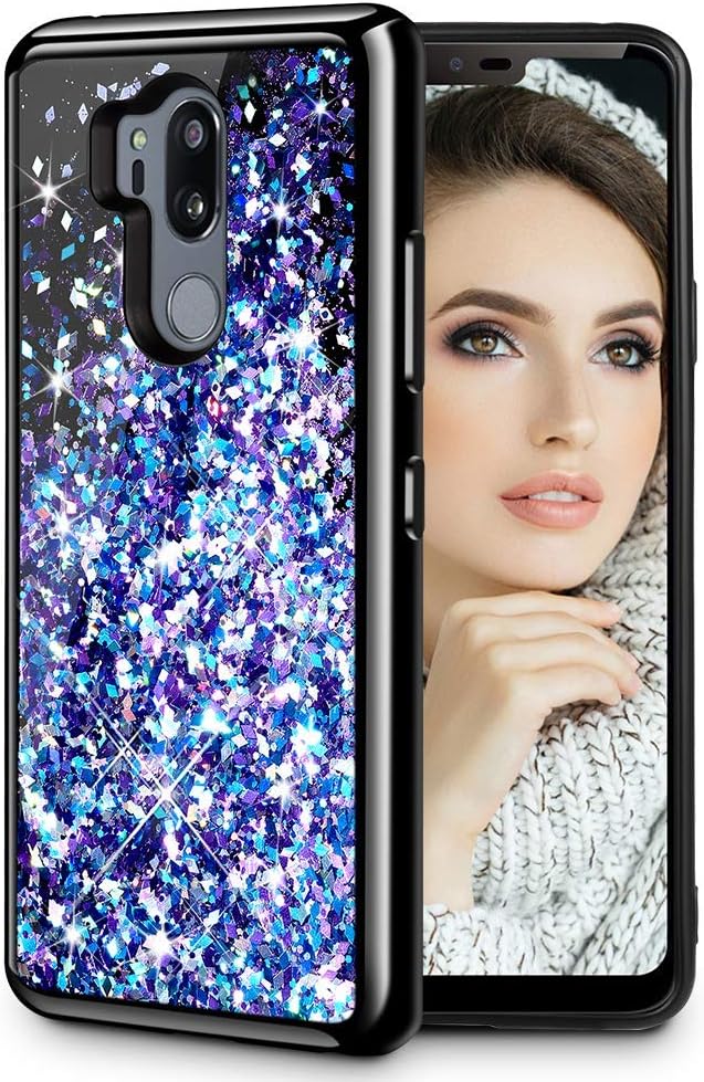 Best lg g7 thinq clear case with glitter