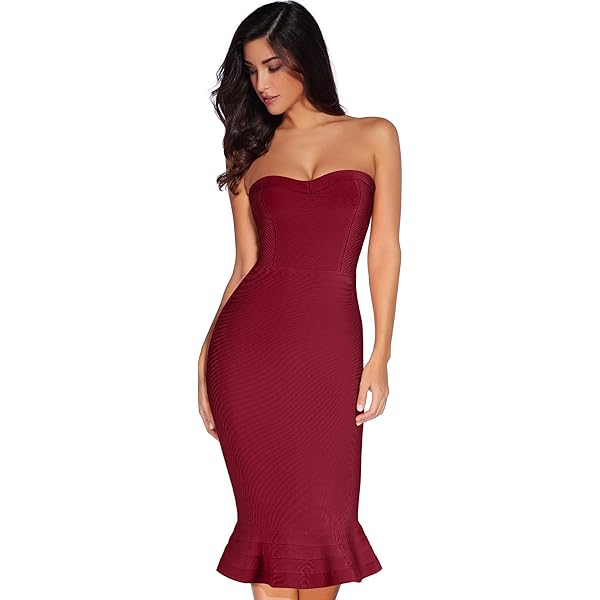 Amazon.com: Womens Halter Fishtail Bandage Party Dress Elegant Wedding  Guest Dress(AntiquePink,XS) : Clothing, Shoes & Jewelry