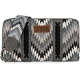Wrangler Wallet Wristlet Aztec Clutch Long Purse Boho Credit Card Holder Wallet