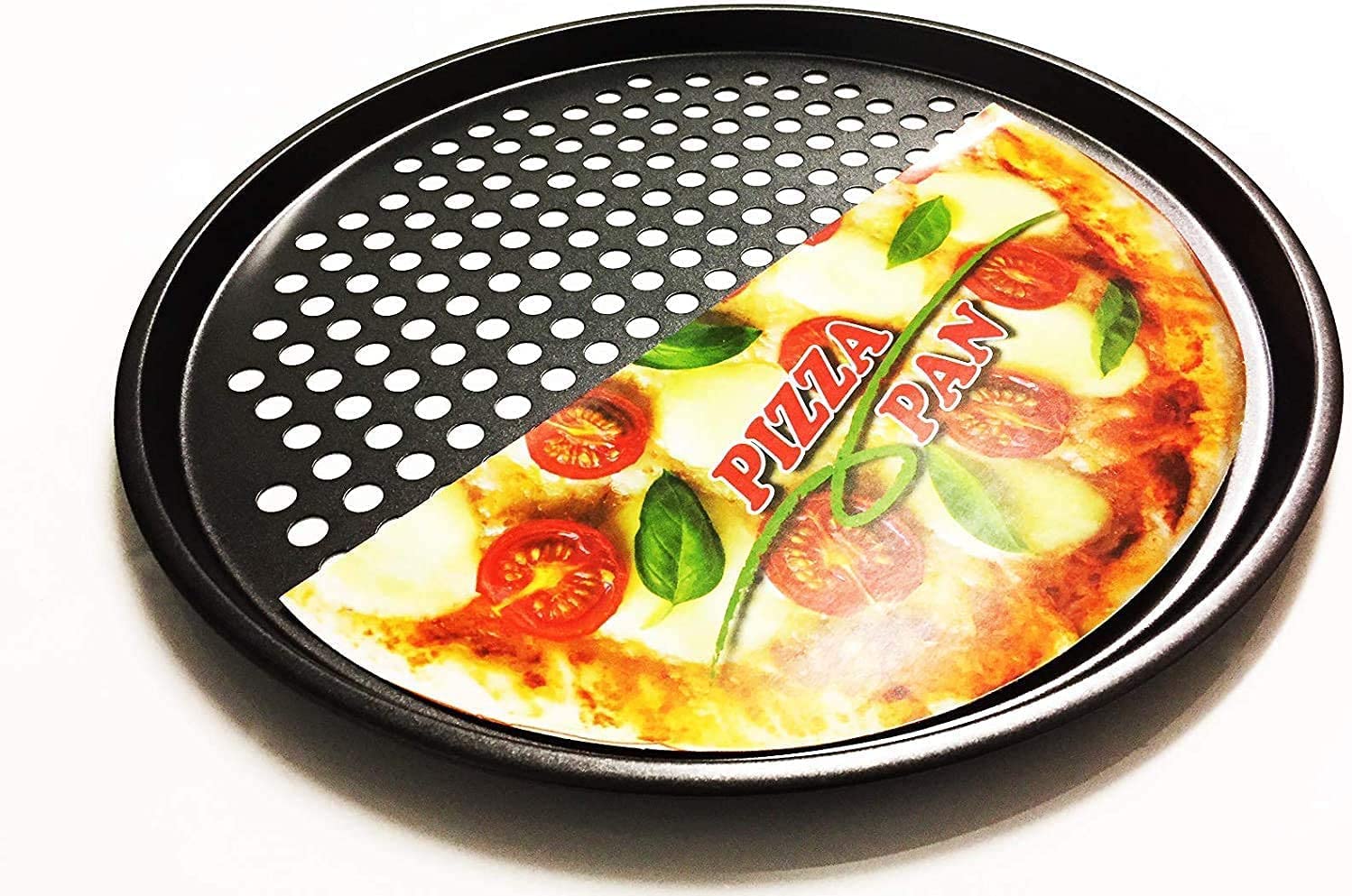 Pizza Tray for Oven Non Stick Professional Class 32.5CM Diameter 12 3/4" Inches with Fast Crisp Technology, Great for Pizzas Also Roasting vegtables, French Fries and Oven Chips.