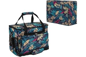 YELAIYEHAO home Sewing Machine Case Travel Case for Sewing Machine and Accessories Compatible with Most Standard Singer, Brother, Janome, Sewing Accessories Bag Sewing Machine Carrying Case Purple