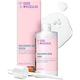 Good Molecules Hyaluronic Acid Serum - 1% Hyaluronic Acid Non-Greasy Ultra hydrating Serum Facial Moisturizer for Plumper Skin, Skin Care for Face