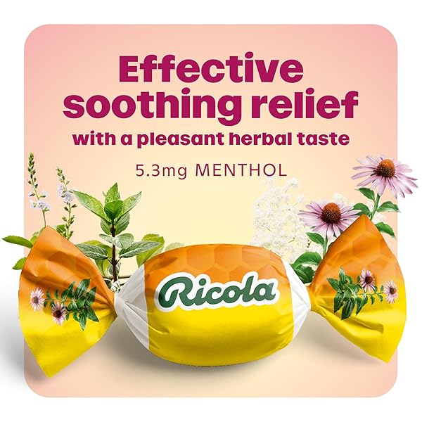 RICOLA, THROAT DROPS ECHINACEA HONEY LEMON, 45 COUNT