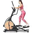 FEIERDUN Elliptical Machine, Cross Trainer for Home Use with Hyper-Quiet Electromagnetic Front Driving System, 32 Resistance Levels, 20IN Stride, 400LBS Weight Capacity, Black