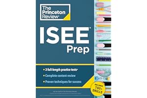 Princeton Review ISEE Prep: 3 Practice Tests + Review & Techniques + Drills (2024)