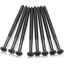 Wood Screws 3 Inch Satin Silver 9x2-1/4 Inch Wood Screws 24 Pack - Door Hinge Security Screws Door Screws