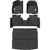 YITAMOTOR Floor Mats & Cargo Liner Fit for Honda CR-V 2026-2023, All Weather TPE Custom Fit for CRV (Gasoline & Hybrid & e:FCEV) Floor Liners with Cargo Mat (Upper Position) Full Set, Black