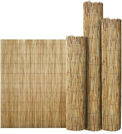FlickBuyz Bamboo Natural Garden Reed Fence 2M x 4M Privacy Screening