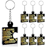 XFFJGVR Team Appreciation Gifts Bulk for Coworkers Employee Staff Keychains | Thank You Gift Set Acrylic Puzzle Piece Keyrings