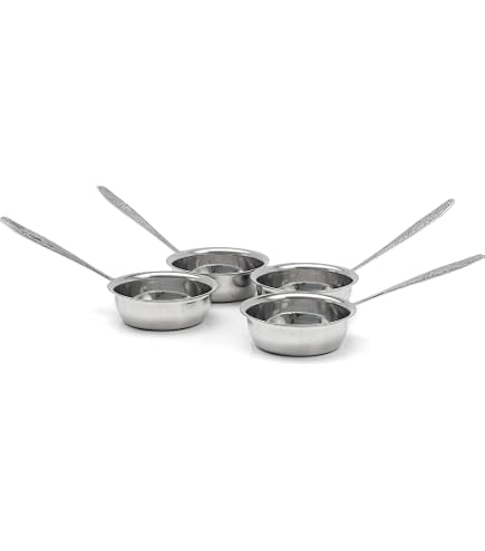 Amazon.com: Cocotte Stainless Steel 3.15 Inch - 4 Pcs Mini Cocotte