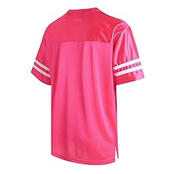 DEHANER Pink Custom Football Jersey for Men Women