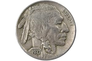PROFILE COINS & COLLECTIBLES 1937 D Indian Head Buffalo Nickel 5 Cent Piece VF Very Fine 5c US Coin
