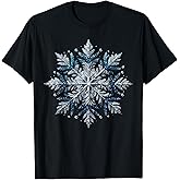 Snowflake Snow Merry Christmas Xmas Family Pajamas Holiday T-Shirt