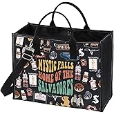 GJTIM Vampire TV Show Inspired Gift Vampire Fandom Gift TV Merchandise Mystic Falls Canvas Canvas Tote Bag