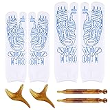 2 Pairs Reflexology Socks Set, Family Pressure