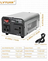 LVYUAN Voltage Transformer Converter 500 Watt Step
