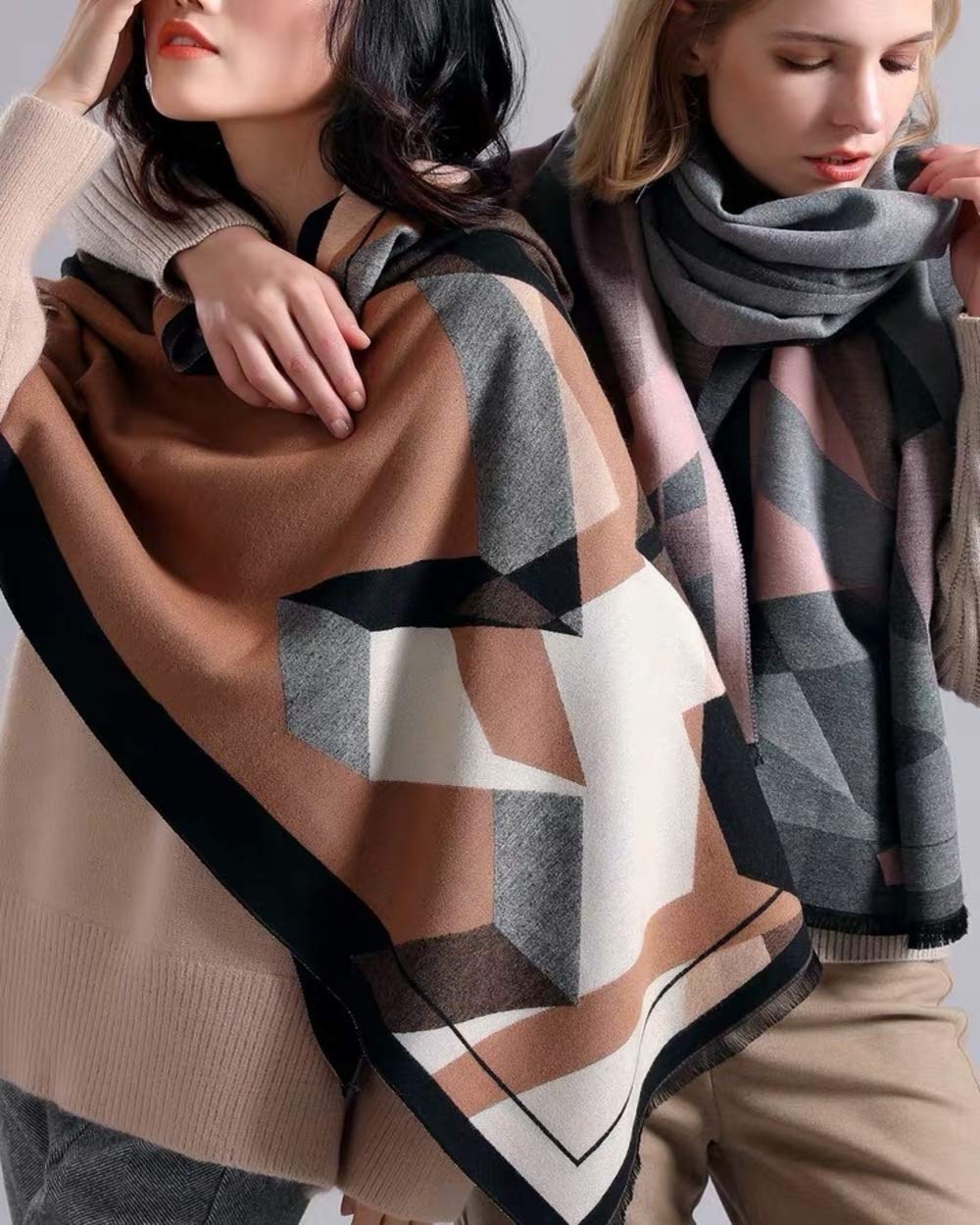 Womens Winter Scarf Shawl Soft Large Scarves Triangle Stylish Warm Evening Pashmina Blanket Big Neck Wrap Scarfs for Women Womens Winter Scarf Shawl Soft Large Scarves Triangle Stylish Warm Evening Pashmina Blanket Big Neck Wrap Scarfs for Women