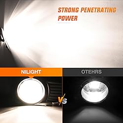 Nilight Fog Lights Assembly Compatible with 2011