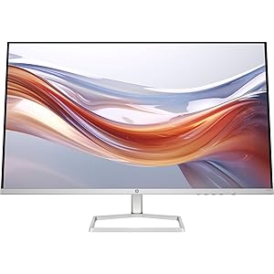 HP 532sf Monitor, Schermo da 31,5″ FHD IPS Antiriflesso, Tecnologia Eye Ease, Tempo Risposta 5 ms GtG Overdrive, Risoluzione 1920 x 1080, Software Display Center, HDMI, Nero