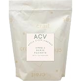 Apple Cider Vinegar Packets 50 Pack (0.5 Ounce or 1 TBSP Per Packet) | ACV Individual Packets, Single Serve Apple Cider Vinegar with the Mother,Morning Drink Packets