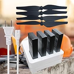 4X Tello Batteries & AC Charger & 4X Propeller for
