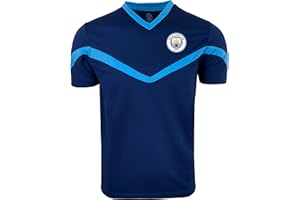 ICON SPORTS Men's Manchester City Training Jersey, Official Licensed Man City Short Sleeve Shirt