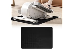THAILE Double-Side Non-Slip Workout Mat for Elliptical Machine, Stepper Mat for Under Desk Ellipticals, Foot Peddler Ellipse Leg Exerciser Mats, Enhanced Stability & Floor Protection