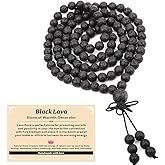 AD Beads 6mm 8mm 108 Prayer Mala Jasper Elastic Bracelet - Handmade Yoga Meditation Healing Power Energy Gifts for Unisex Adult.