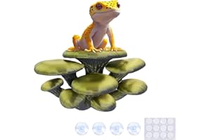 Westant Mushroom Decor for Reptile Tank, Fish Tank, Pet-Safe Bearded Dragon Tank Accessories, Realistic Terrarium Plants for Leopard Geckos, Crested Geckos, Tree Frogs, Snakes (Forest, Cluster Cap)