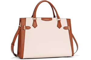 WESTBRONCO Leather Briefcase for Women & Men 15.6" Computer Bag Business Travel Messenger Shoulder Bag Handbags Attache Case