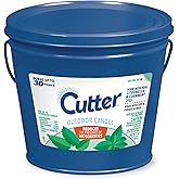 Cutter Candle, Outdoor Soy Wax Candle Made with Real Citronella Oil and Cornmint Oil Reduces The Presence of Mosquitoes with A Light, Fragrant Citronella and Mint Scent, 17 Ounces