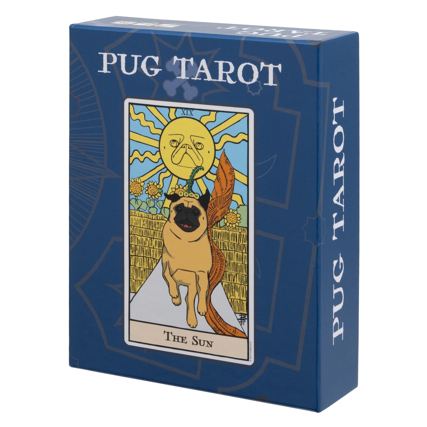 Thames & Kosmos Pug Tarot, Tarot Cards with Funny Dog Illustrations, Easy-to-Use Tarot Cards Deck, Family Games for Adults and Kids, Age 12+