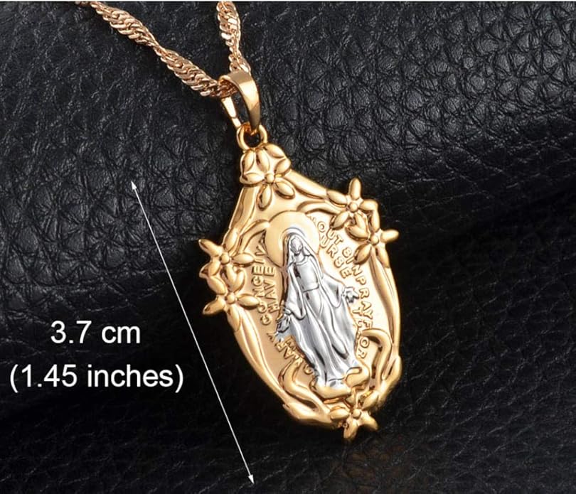NCDFH Virgin Mary Necklaces for Women Girls Mary Pendant Catholic