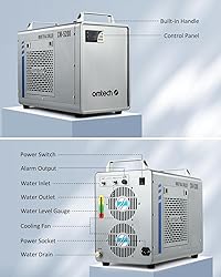 OMTech 6L CW-5200 Water Chiller for Laser Engraver