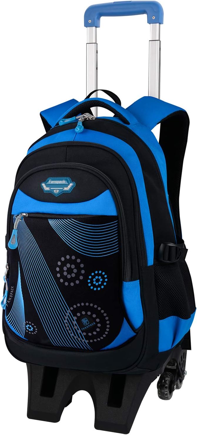 Boy Rolling Backpack, Fanspack Wheeled 