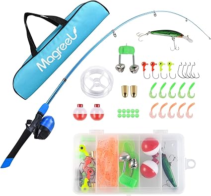 Kit De Pêche Complet Pour Enfants - Canne Télescopique, Moulinet, Leurres - NEUF