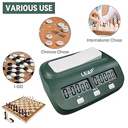 LEAP Digital Chess Clock Timer with Bonus and