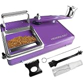 HENGDLOO Cigarette Rolling Machine, Manual Dual-Track Cigarette Machines | for 8.0 MM Diameter Size Cigarette Tube ( 80-100MM Lengths ) ,Purple