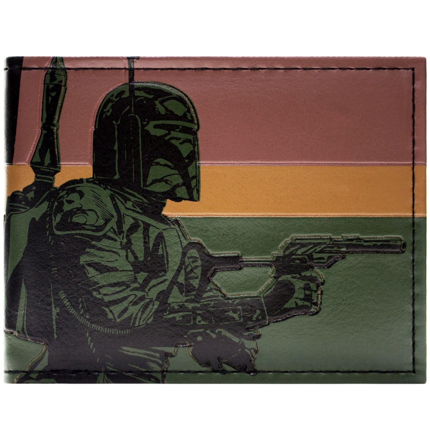 Return of the Jedi Star Wars Boba Fett Rogue Assassin Bounty Hunter Multicolour ID and Card Bi-Fold Wallet, One Size