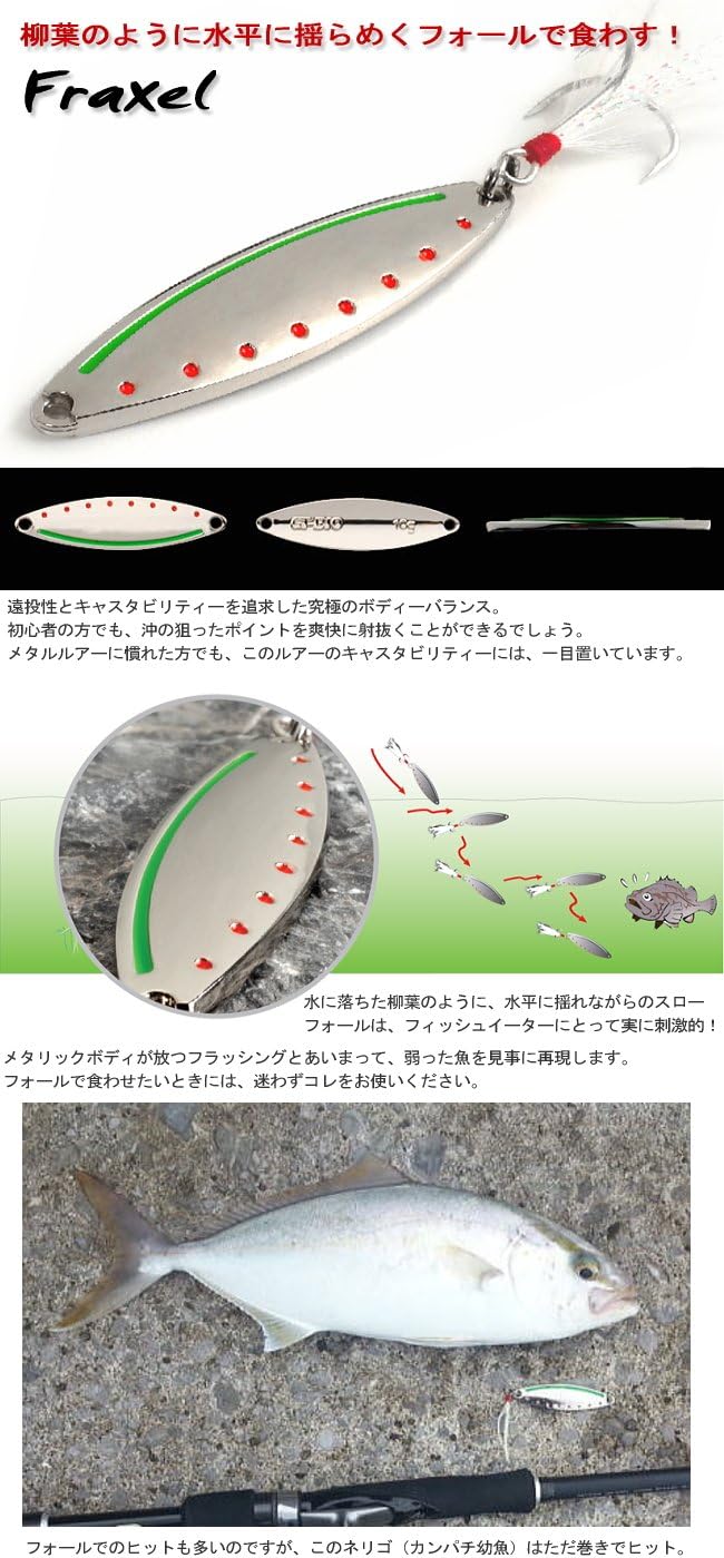 Amazon シーバス ヒラメ 青物 メッキ 根魚狙い 軽比重ジグスプーン15g g 6品お試しルアーセット ルアー シーバス ヒラメ 釣り スプーン Gt Bio ジーティーバイオ ルアー