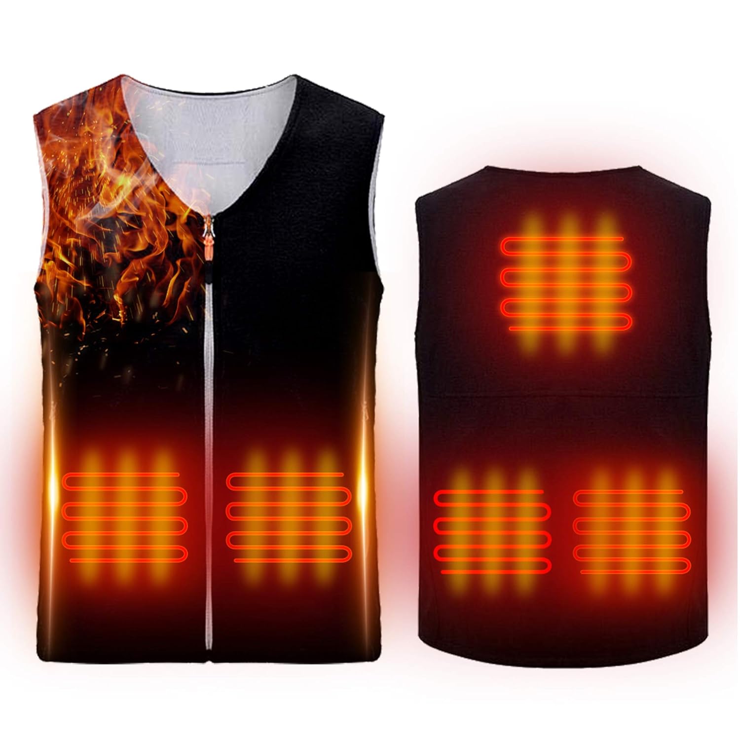 Heated Vest Electric Heating Clothes USB Washable(No Power Bank) (X