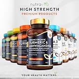 Nutravita Turmeric & Ashwagandha KSM-66 180 Capsules Ginger Black Pepper Vegan view 6