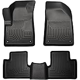 Husky Liners Weatherbeater Floor Mats | Fits 2014-2015 Jeep Cherokee | Front & 2nd Row, 3-pc Black - 99031