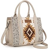Montana West × Wrangler Aztec Tote Bag for Women Western Shoulder Purse Top Handle Handbag